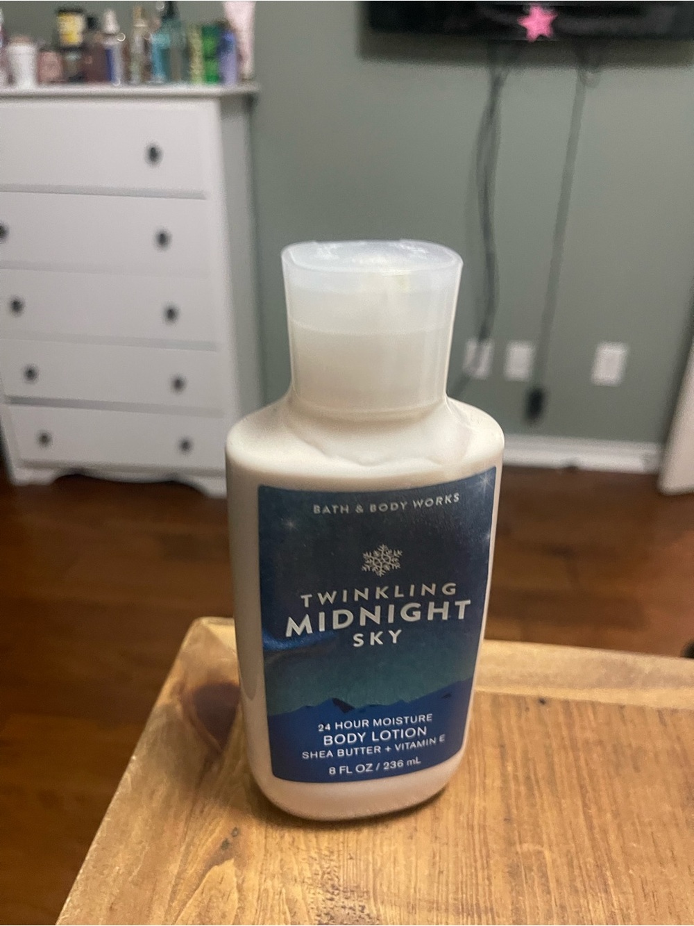 Bath & Body Works Twinkling Midnight Sky Lotion - Navy Blue Label